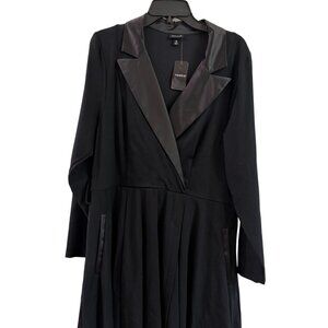 TORRID Women's Tuxedo Mini Dress, Size 18, Black, NWT